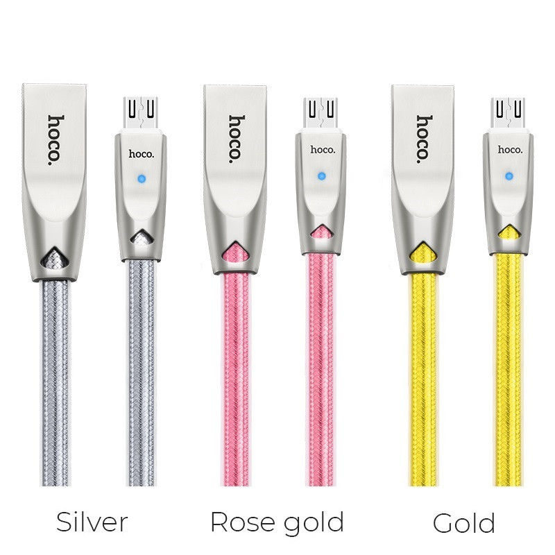 Hoco U9 Micro Zinc Alloy Jelly Knitted Charging Cable(L=2)