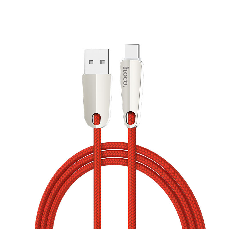 Hoco U35 Space shuttle smart power off type-c charging data cable（L=1.2)