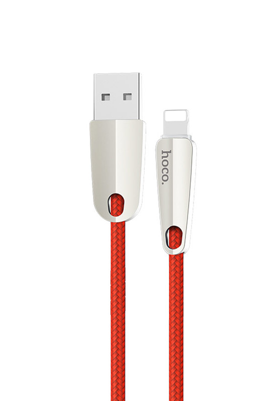 Hoco U35 Space shuttle smart power off lightning charging data cable（L=1.2)