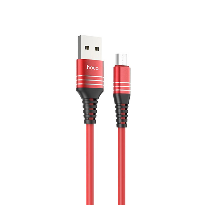 Hoco U46 Tricyclic silicone charging data cable for micro