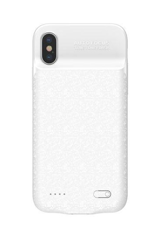 Baseus Plaid Backpack Power Bank Case 3500MAH For iPhoneX White